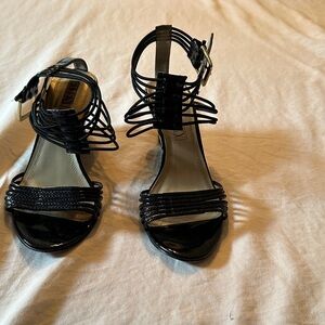 Ellen Tracy Black Strappy Heels